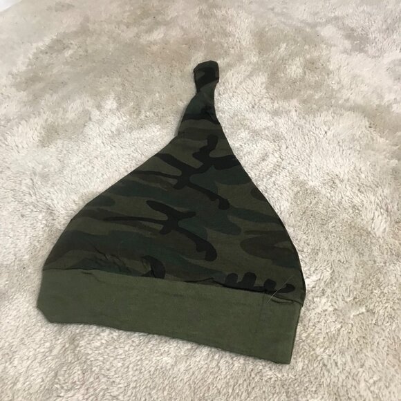 Daddys Boy Baby Boys Camo Set With Hat 3-6 Months Long Sleeve Army Green - Picture 10 of 13